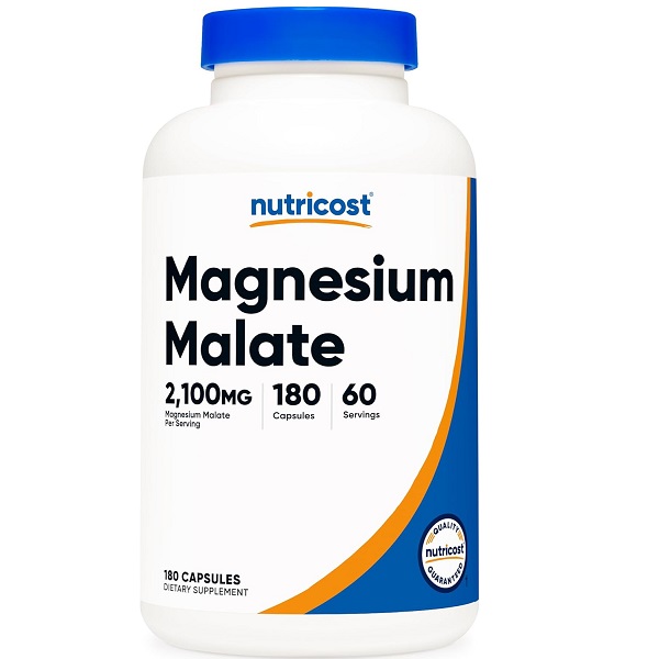 منیزیم مالات نوتری کاست Nutricost Magnesium Malate 2100mg 1 منیزیم مالات نوتری کاست Nutricost Magnesium Malate 2100mg