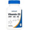 ویتامین دی نوتری کاست Nutricost Vitamin D3 1000 iu