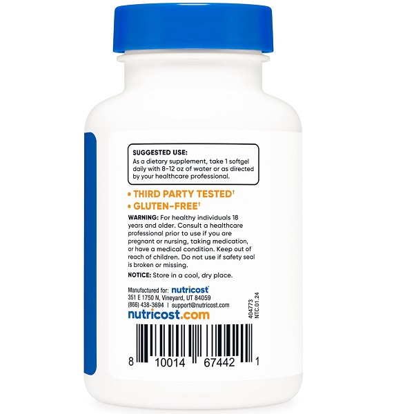 ویتامین دی نوتری کاست Nutricost Vitamin D3 1000 iu 4 ویتامین دی نوتری کاست Nutricost Vitamin D3 1000 iu