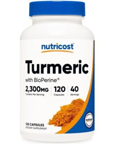 مکمل زردچوبه نوتری کاست Nutricost Turmeric Curcumin
