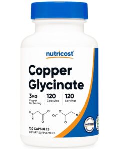 مس گلیسینات نوتری کاست Nutricost Copper Glycinate 3MG