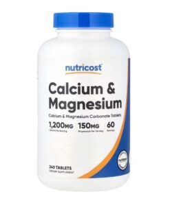 کلسیم منیزیم نوتری کاست Nutricost Calcium & Magnesium