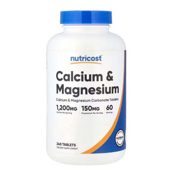 کلسیم منیزیم نوتری کاست Nutricost Calcium & Magnesium 1 کلسیم منیزیم نوتری کاست Nutricost Calcium & Magnesium
