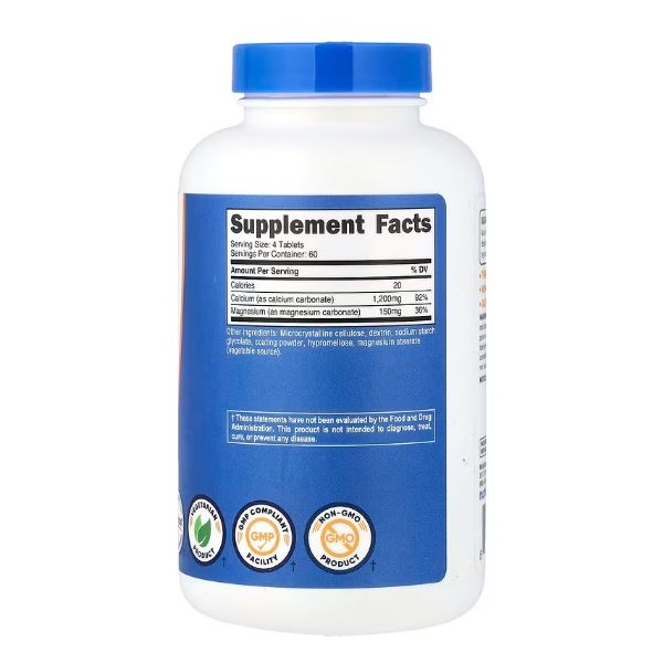 کلسیم منیزیم نوتری کاست Nutricost Calcium & Magnesium 3 کلسیم منیزیم نوتری کاست Nutricost Calcium & Magnesium