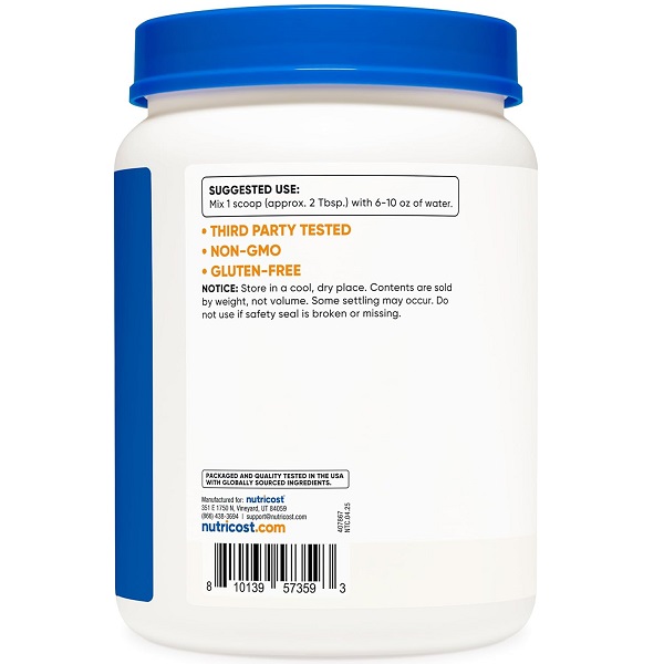 مکمل دکستروز نوتری کاست Nutricost Dextrose 4 مکمل دکستروز نوتری کاست Nutricost Dextrose