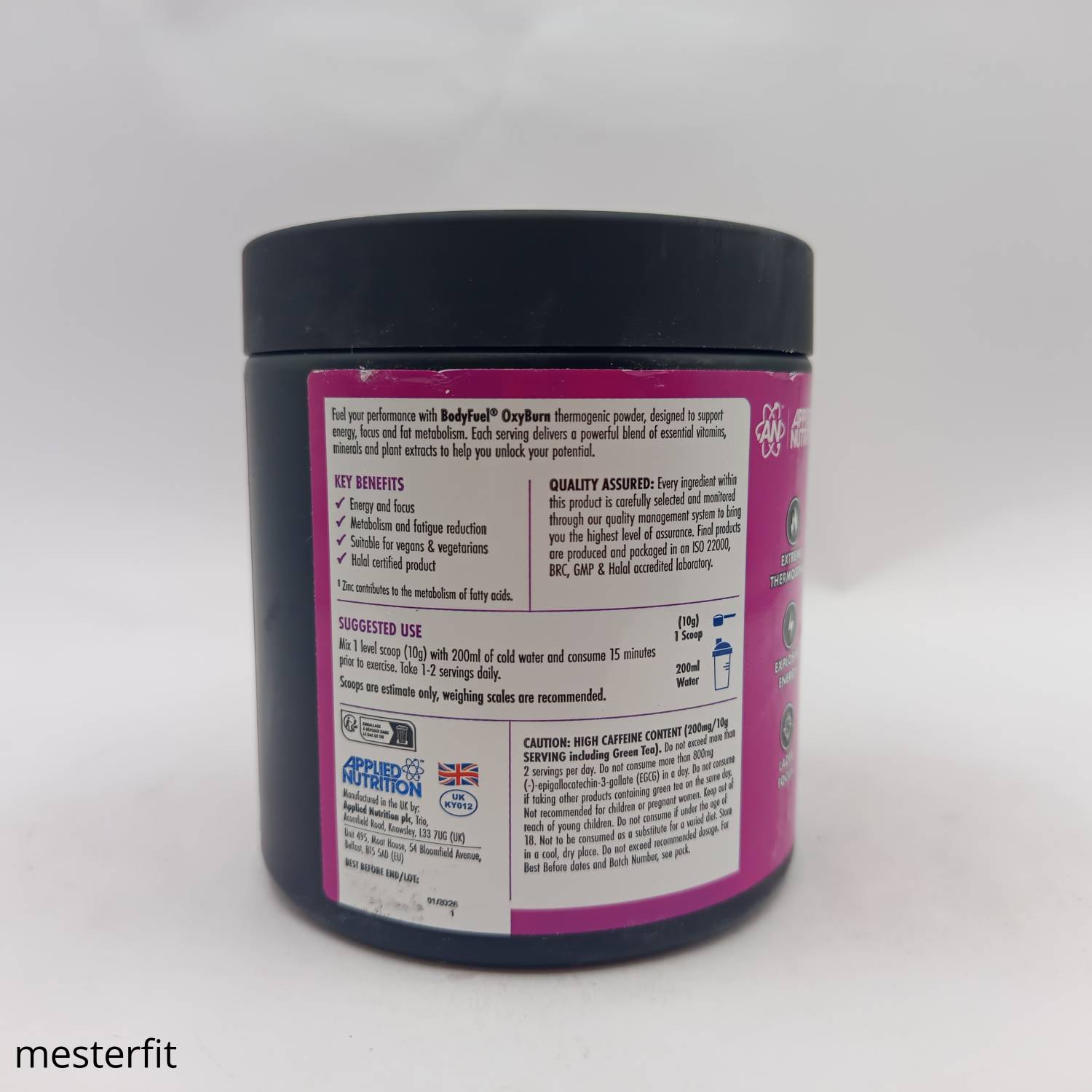 پودر چربی سوز اکسی برن بادی فیول اپلاید Applied BodyFuel OxyBurn 4 پودر چربی سوز اکسی برن بادی فیول اپلاید Applied BodyFuel OxyBurn